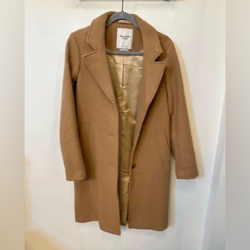 Wool-Blend Abercrombie Camel Coat